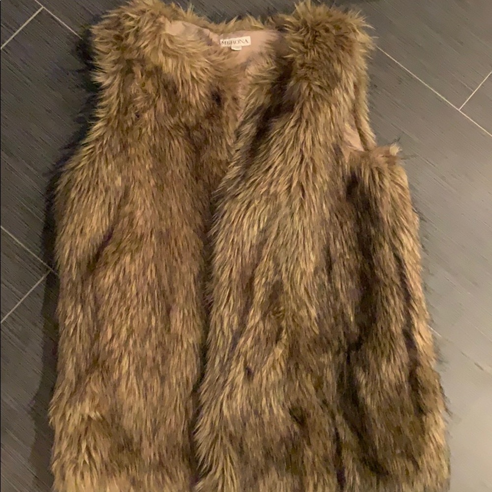 Faux fur vest